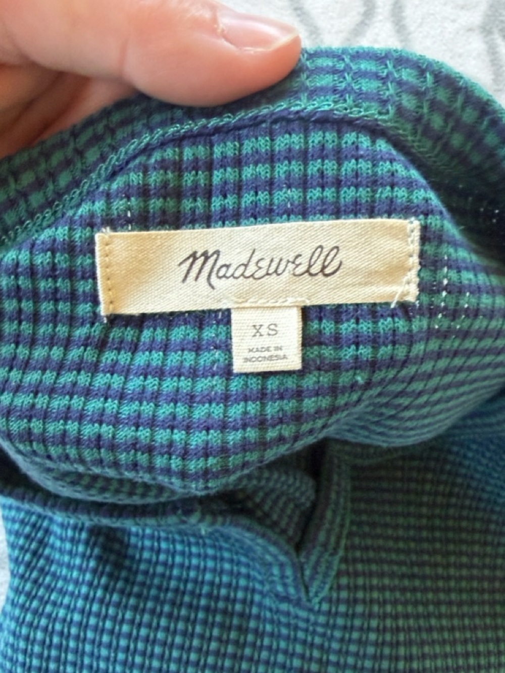 Madewell Ribbed Split-Neck Tee - Picture 3 of 4